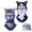 2pcs D, variant on 3D Animal Face Ski Balaclava Mask with Ears, Full Cover Windproof Winter Face Mask for Skiing Cycling Halloween