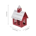 thumbnail image 2 of Uonlytech Christmas Village House Desktop Decoration with Ironwork Candle Holder for Holiday Celebrations, 2 of 5