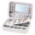 thumbnail image 2 of Joyero Impermeable de cuero con Espejo Fernando caja de almacenamiento de joyas, 2 of 7