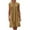 Yellow, variant on JSheng Solid Color Maxi Dress for Women Round Neck Short Sleeve Pleated Cotton and Linen Loose dress