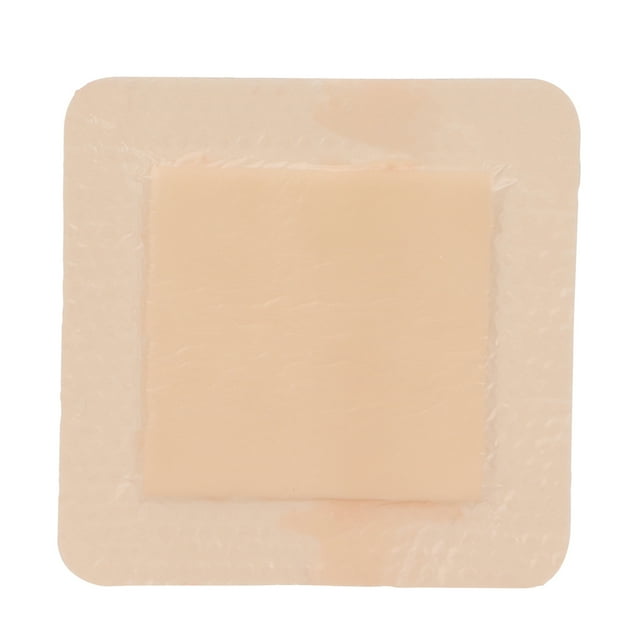 Highly Absorbent Wound Dressing Pad with Soft Silicone Adhesive, Promotes Healing