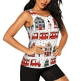 thumbnail image 2 of Fotbe Christmas Houses Blusas Sin Mangas para Mujer – Estilo Casual, Corte Suelto, Slim-Fit, Cuello Redondo Deportivo, Tops de Verano para Gimnasio y Yoga-XX-Large, 2 of 7