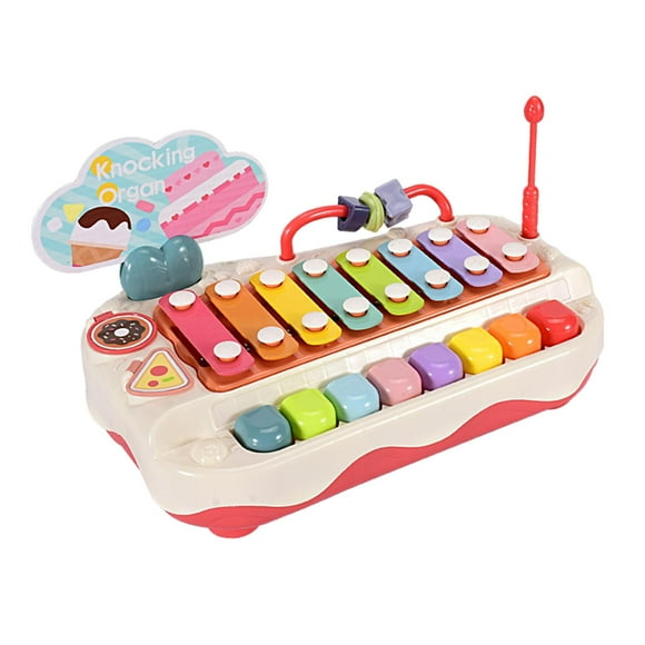 Juguete musical para niños, instrumento musical de juguete, juguete de aprendizaje preescolar, Piano para bebé, xilófono de juguete, teclado de Piano , Rojo CUTICAT Instrumentos musicales para niños