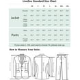 thumbnail image 5 of Floral 3 Piece Tuxedos Suits for Men Jacquard Tailored Fit Bow Tie Suits One Button Jacket Pants Party Prom Set, 5 of 5