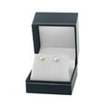 thumbnail image 3 of 14K Gold Screw Back 7.0-7.5mm White Akoya Cultured Pearl Stud Earrings - AA+ Quality, 3 of 7