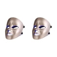 thumbnail image 4 of braveheart Masque Facial à DEL Clair Foncé Sans Fil Raffermissant pour SPA Maison Style A Ensemble de 2, 4 of 6