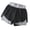 ☪491-Gray, variant on Nuoqisi Women's 2-in-1 Running Shorts with Built-in Shorts Liner - High Waisted Athletic Shorts , Quick Dry Gym Yoga Beach 2026