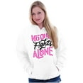 thumbnail image 3 of No One fights Alone Breast Cancer Hoodie Sweatshirt Women Brisco Brands L, 3 of 6