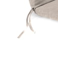 thumbnail image 6 of Jordan Manufacturing 72" x 21" Dove Beige Solid Rectangular Outdoor Chaise Lounge Cushion with Ties and Hanger Loop, 6 of 11