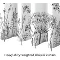 thumbnail image 5 of Leaves Stall Shower Curtain, Farmhouse Wildflower Plant Bath Curtain Brown Flowers Waterproof Fabric Shower Curtain Set for Bathroom Decoration with Hooks 48x84 Inch, 5 of 6