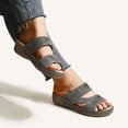 thumbnail image 1 of Sandalias de playa de cuña con punta abierta y huecos cómodos para vacaciones de ocio para mujer Wmkox8yii  ytu3289, 1 of 3