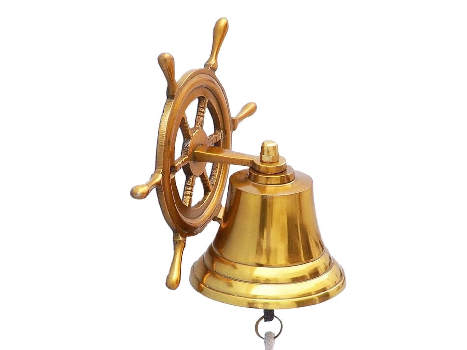 Hand Held Bell Unique Nautical Gift Bras Brass Hand Bell 9 Marine Bell 