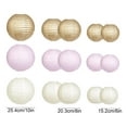 thumbnail image 2 of 15 Pcs Colorful Paper Lanterns, Multi-Color Chinese or Japanese Hanging Decorations Ball Paper Lanterns Decorations for Party, Classroom, Wedding, Home Decorations, 2 of 5