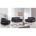 thumbnail image 2 of AE208 Black Color Chair With Faux and Boned Leather, 2 of 4