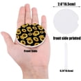 thumbnail image 2 of FMSHPON Hand Drawn SunflowerBlack Set of 2 Car Coaster for Drinks, Absorbent Ceramic Stone Coasters Cup Mat with Cork Base for Home Kitchen Room Coffee Table Bar Decor, 2 of 5