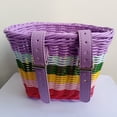 thumbnail image 3 of SUTENGDA 1pc Vibrant Waterproof Rattan Bicycle Basket - Bike Baskets for Outdoor Riding with Ample Storage Space and Durable Artificial Rattan Construction - Perfect for Carrying Essentia, 3 of 6