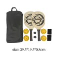 thumbnail image 4 of Pickleball Paddle Set Raqueta ligera con bolsa de almacenamiento 2 4 bolas (26 hoyos) Color de la madera Cola Paletas de pickleball, 4 of 8