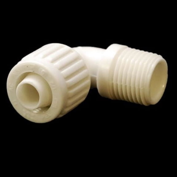 Powerquest Boat Elbow Fitting 2215 | 90 Degree White PVC 1/2 Inch