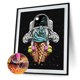 thumbnail image 3 of Cuadros Decorativos 5D DIY diamante pintura dibujos animados astronauta completo redondo taladro pared arte (A057) Ndcxsfigh Nuevos Originales, 3 of 9