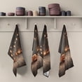 thumbnail image 3 of Multi-Purpose Kitchen Towels 28x18 Inch Dishcloths with Hanging Loop Decorative and Practical Towels for Kitchen, Dining Pumpkins and Lanterns, 3 of 5
