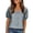 Silver, variant on Laqbezok Women V-Neck Sequin Sparkly Velvet Short Puff Sleeve Party Top Fashion Sparkle Outfit