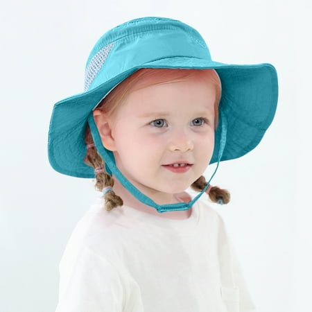 

Cathalem Kids Beach Hats Girls Mesh Kids Boys Foldable Hat Hat Summer Hat Fishing Hat Beach Sunscreen Sun Warm Hats for Kids Hat Blue One Size