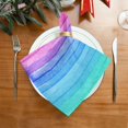 thumbnail image 2 of GZHJMY Rainbow Striped Napkins Table Decorations Napkin Set for Gift Giving, Dining, Parties 20 x 20in, 2 of 7
