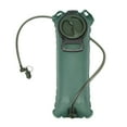 thumbnail image 2 of Water Pouch Hydration Pack, Excellent Sealing Translucent OD Green 100cm PVC Water Pipe Portable Cycling Hydration Bladder Dust Cover Food Grade  for Hiking 2L, 2 of 7