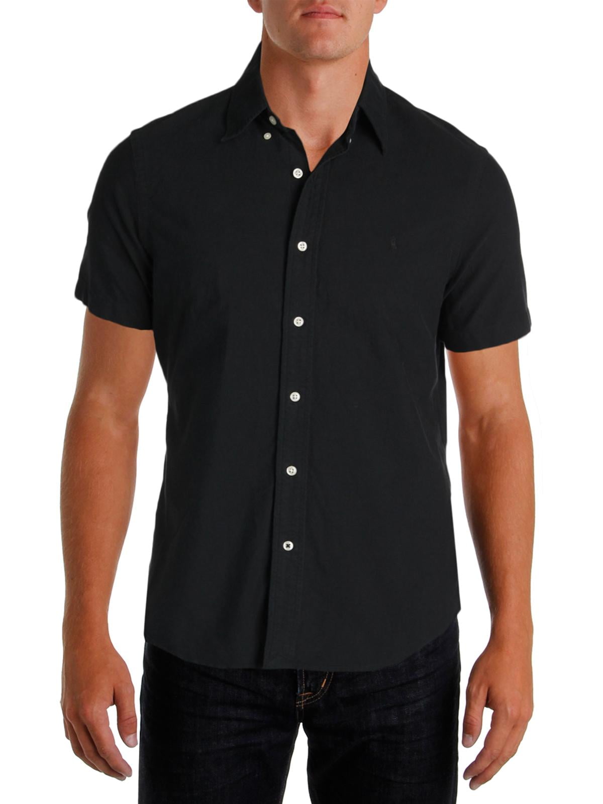 Polo Ralph Lauren Mens Button-Down Collar Short Sleeve Button-Down ...