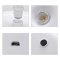 thumbnail image 3 of Makeup Mirror with LED Light and Fan 90-degree Rotation Cosmetic Beauty Portable Detachable Tabletop Mirror with 5X Magnifier Mirror, 3 of 7