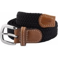 thumbnail image 3 of YooGuoGuo Braided Stretch Belts for Women,PU Leather Elastic Fabric Woven Webbing Belt, 3 of 4