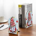 thumbnail image 5 of Picia Funny Christmas Gnome Pattern Wood Bookends for Shelves,Non-slip Bookends, Heavy Duty Wooden Bookend Support,1 Pair, 5 of 8