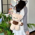 thumbnail image 6 of Jiibva Plush Bear Backpack Teddy Bear Doll Bag Multifunctional Plush Backpack Cartoon Animal Backpack Purse Gifts, 6 of 7
