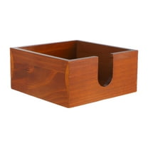 LAMIRO Square Wooden Napkin Holder Rustic Luncheon Napkin Holder for Dining Table Countertop