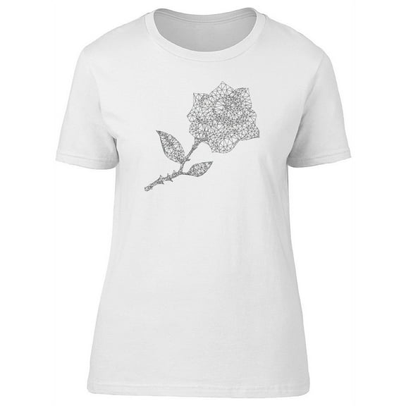 Triangular Art Rose Tee Women's -Image by Shutterstock