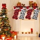 thumbnail image 5 of A Cuadros Con Forma De Hueso, Calcetines Navideños A Cuadros, Bolsa De Regalo Para Árbol De Navidad, Chimenea, Ventanas Kearding HA042028-02, 5 of 6