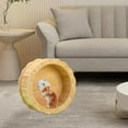 thumbnail image 5 of Hamster Wooden Wheels Dia 16.5cm Rotary Runner Slient Hamster Wheel Hamster Exercise Wheel for Ferret Small Chinchilla Gerbil Small Pets, 5 of 10