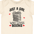 thumbnail image 4 of Inktastic Just a Girl Who Loves Books Girls Baby Bodysuit, 4 of 5