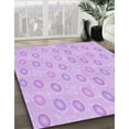 thumbnail image 3 of Ahgly Company Machine Washable Indoor Square Transitional Heliotrope Purple Area Rugs, 7' Square, 3 of 7