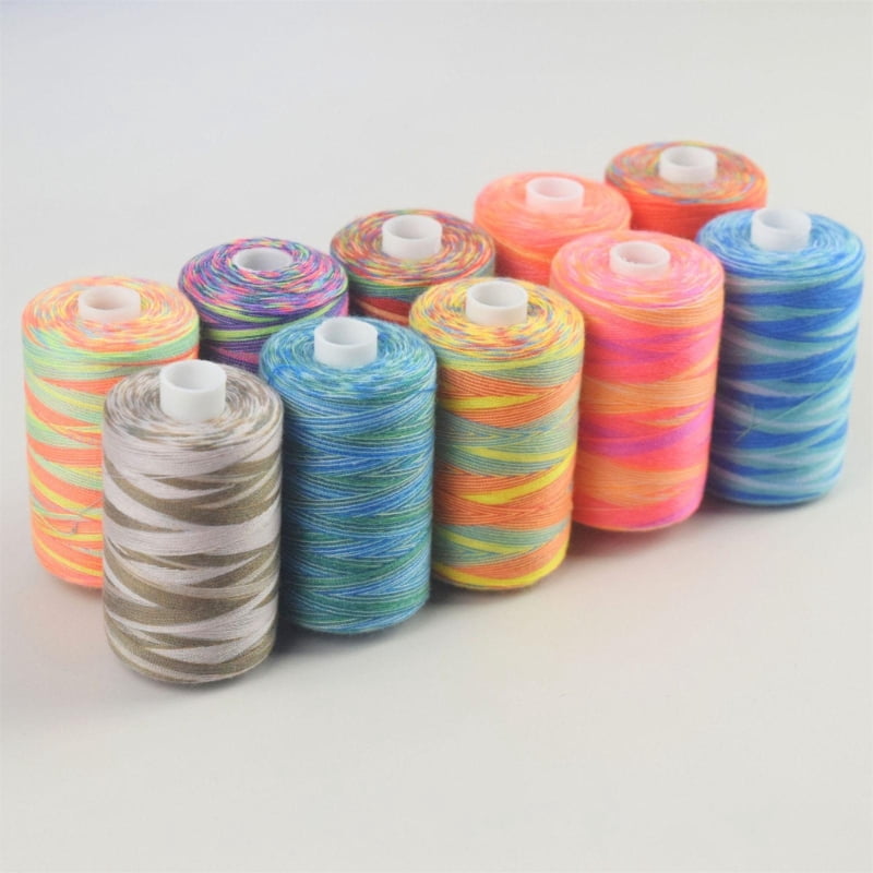10 Roll Polyester Thread Sewing Thread for Sewing Machines Hand Stitching