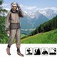 thumbnail image 3 of 2 Pieces Mosquito Net Suit– Jacket Hood& Pants& Mitts& Socks Sets, Light-Weight& Breathable Mesh Clothing for Men& Women, Ideal for Fishing, Hiking, Camping, Farming and Gardening, 3 of 5