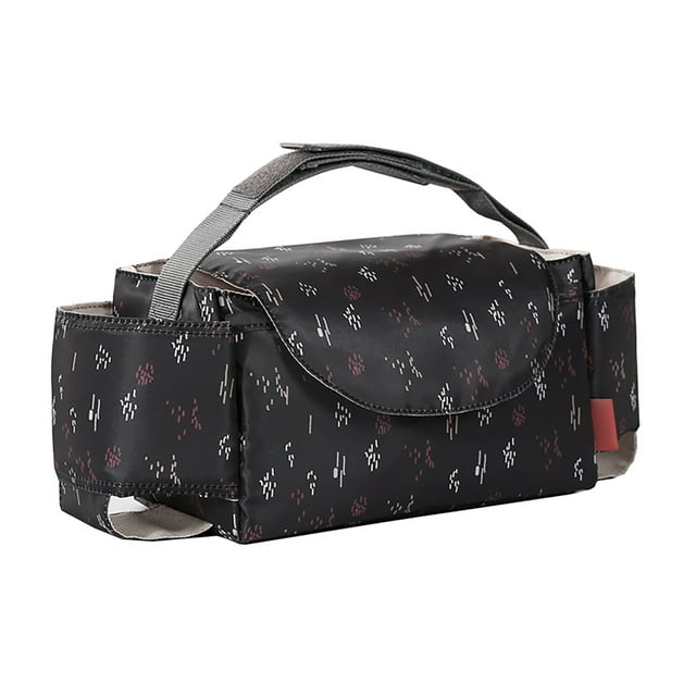 Bolsa de almacenamiento Bolsa organizadora universal multifuncional para cochecito, impermeable, de gran capacidad, para cochecito, con portavasos, compartimentos divididos para leche, botellas de agu Tomshoo Bolsa de almacenamiento