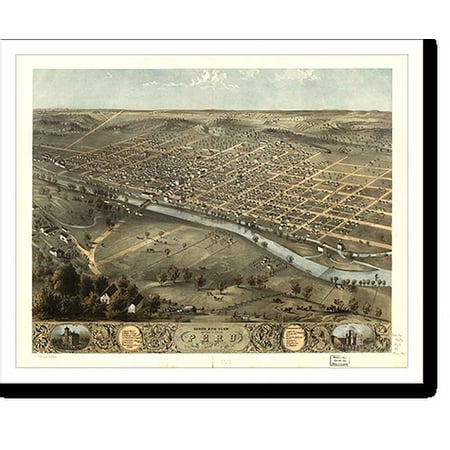Historic Print, IN Peru 1868 MAP, 16" x 20"