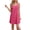 Rose Red, variant on Prettady Women Swimsuit Cover Up Spaghetti Strap Eyelet Embroidery Scoop Neck Sleeveless Summer Dress Bikini Coverup White M
