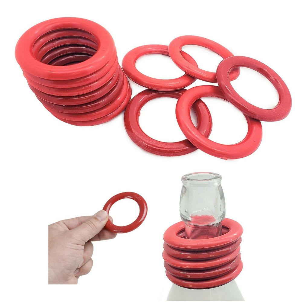 Red Carnival Rings (12 Pieces) 2.5". Carnival Ring Toss Game. Plastic