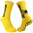 thumbnail image 2 of Calcetines de fútbol juveniles SpotYellow 2Pares Amarillo 6-12.5US TapeDesign Calcetines Tubo Medio Algodón, 2 of 3