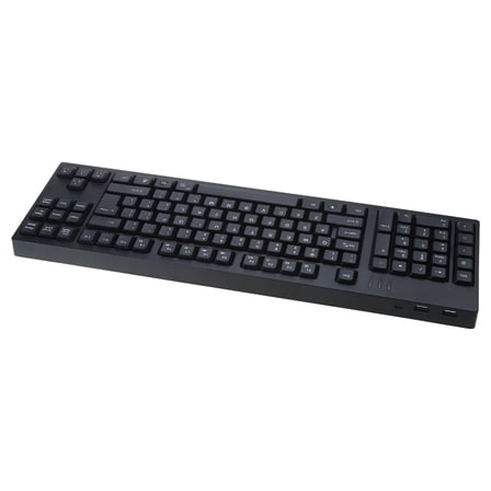 109Keys Left Handed Ergonomic Keyboard with Integrated Numeric Keypad and USB Hub Perfect for Business and Office
