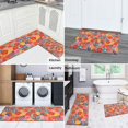 thumbnail image 5 of Pioneer Flower Floral Print Pattern Kitchen Rugs Sets Of 2, Anti Fatigue Non Slip Washable Floor Mats for Kitchen Sink Laundry, 17X30 Inch + 17X47 Inch, 5 of 6