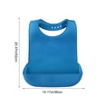 thumbnail image 3 of Inerposs Adjustable Adult Bib for Seniors, Washable Clothing Protector for Disabled, Easy Closure Bib for Elderly, Large Area Feeding Bib for Men Women, 3 of 6