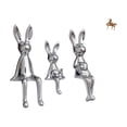 thumbnail image 1 of Escultura de figura,Estatua sentada Figura Escultura Adorno,Estatuas de conejos en miniatura para decoración de interiores,Figura de caballo,Adorno de caballo,escultura animal,decoración de, 1 of 8